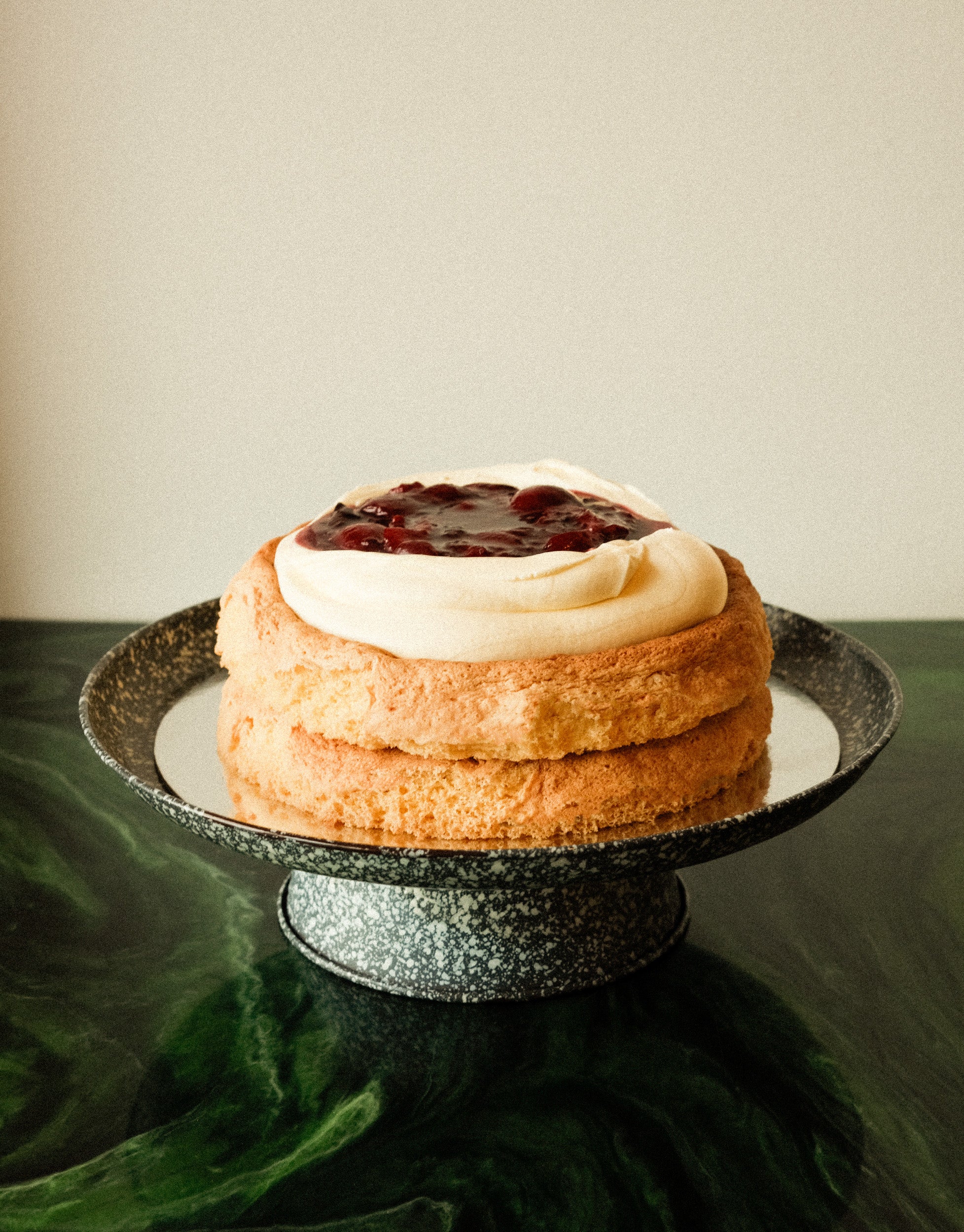 Black Doris Plum Victoria Sponge