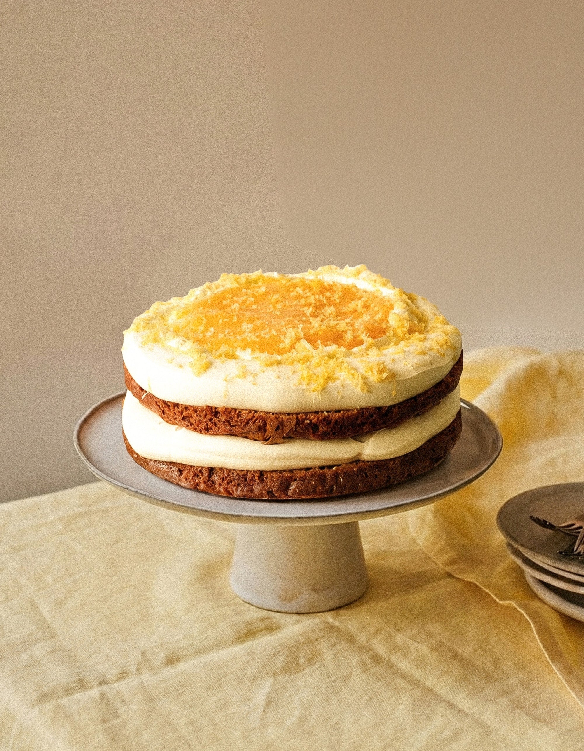 Citrus Curd Mascarpone Cake